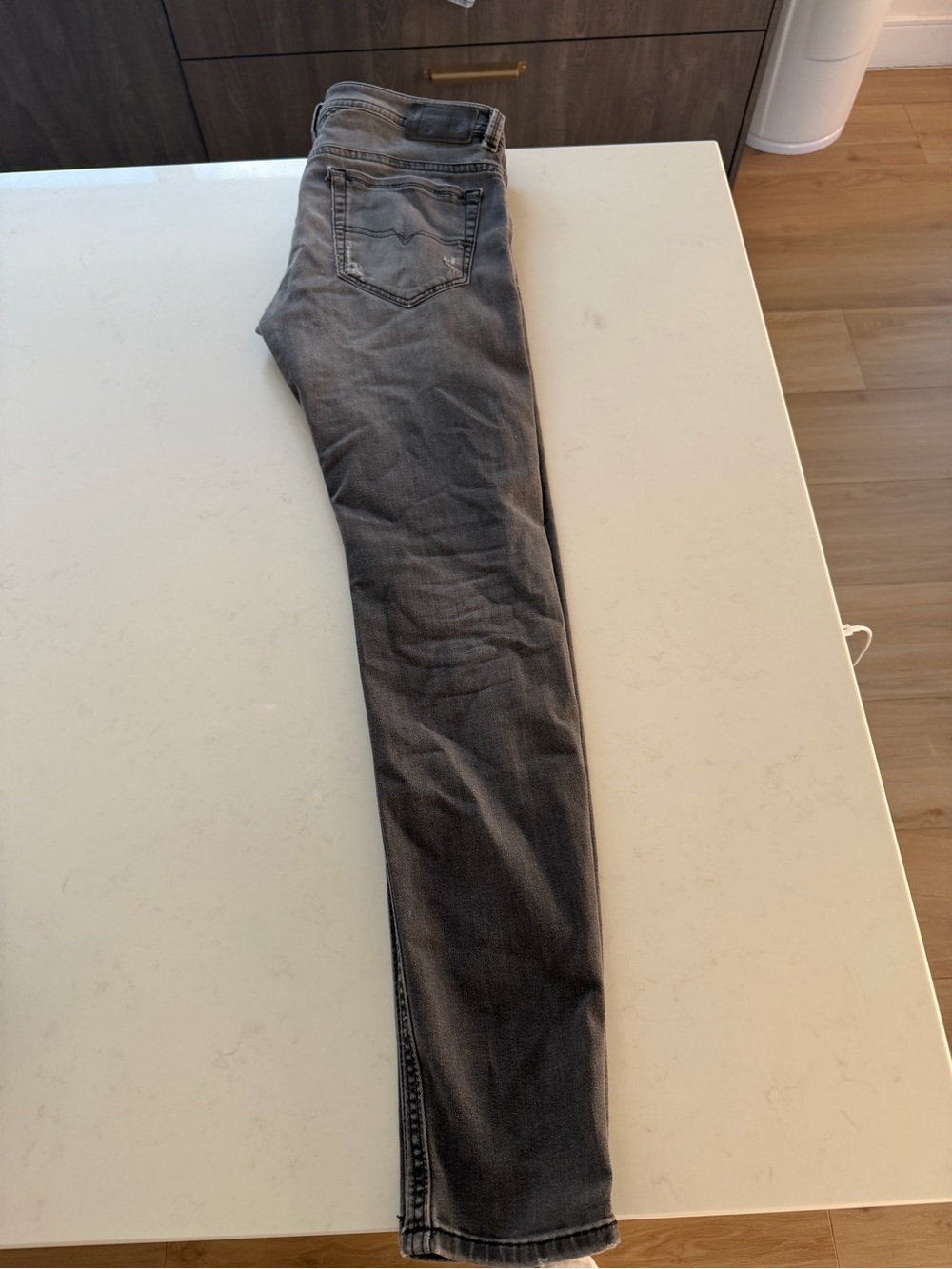 Diesel Men's Black/Grey Skinny Distressed Jeans - Picture 9 of 9